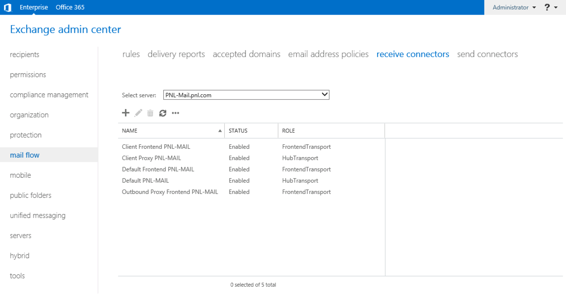 Exchange 2016 / 2013 Default Receive Connector Settings