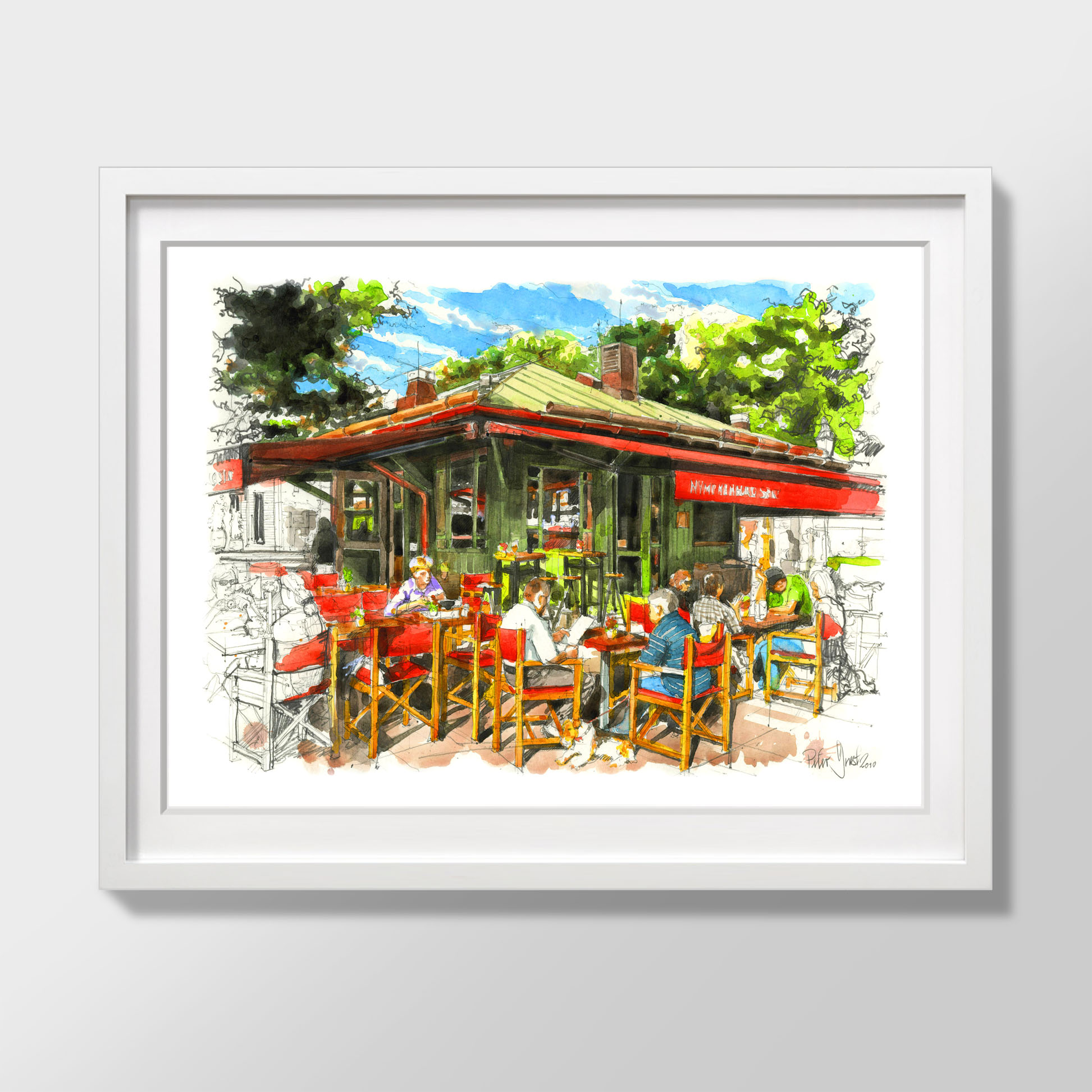 Viktualienmarkt Café Nymphenburg Sekt Peter Guest