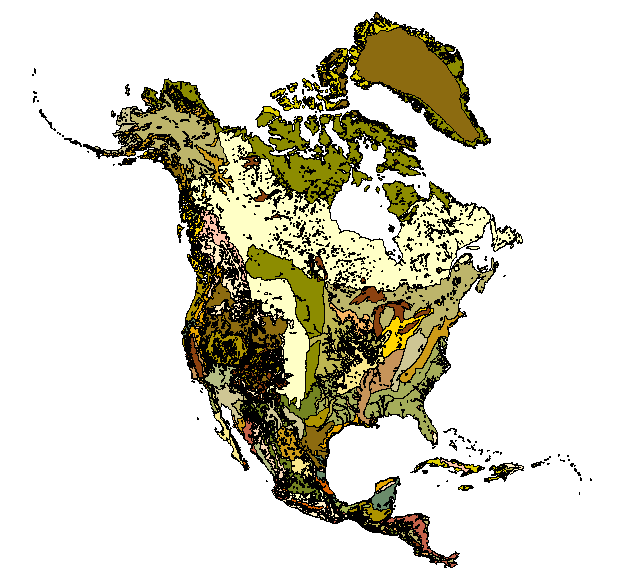 DIGITIZED MAP OF BIOTIC COMMUNITIES FOR PLOTTING AND.