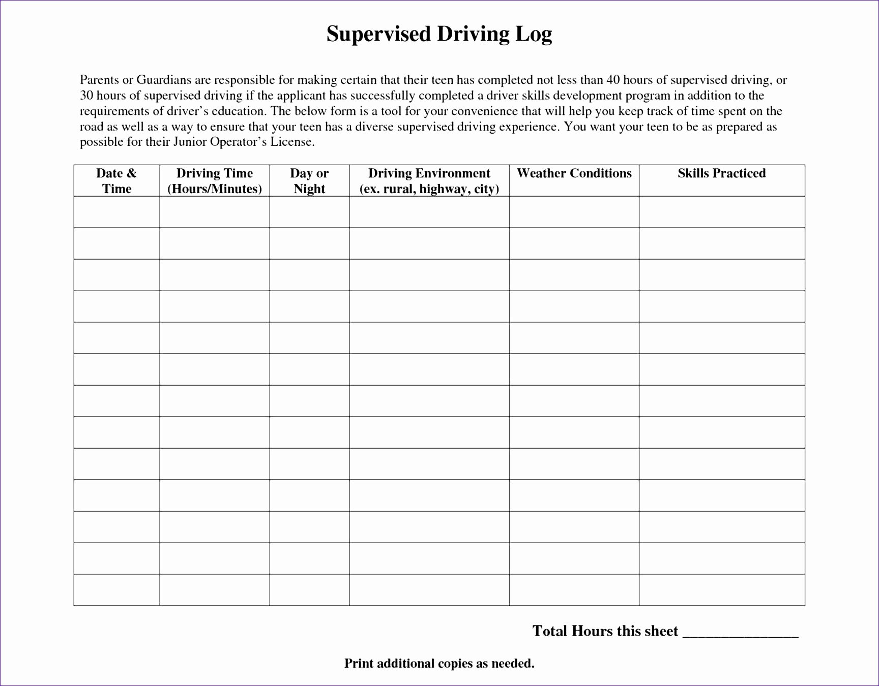 Work Hours Sheet Peterainsworth