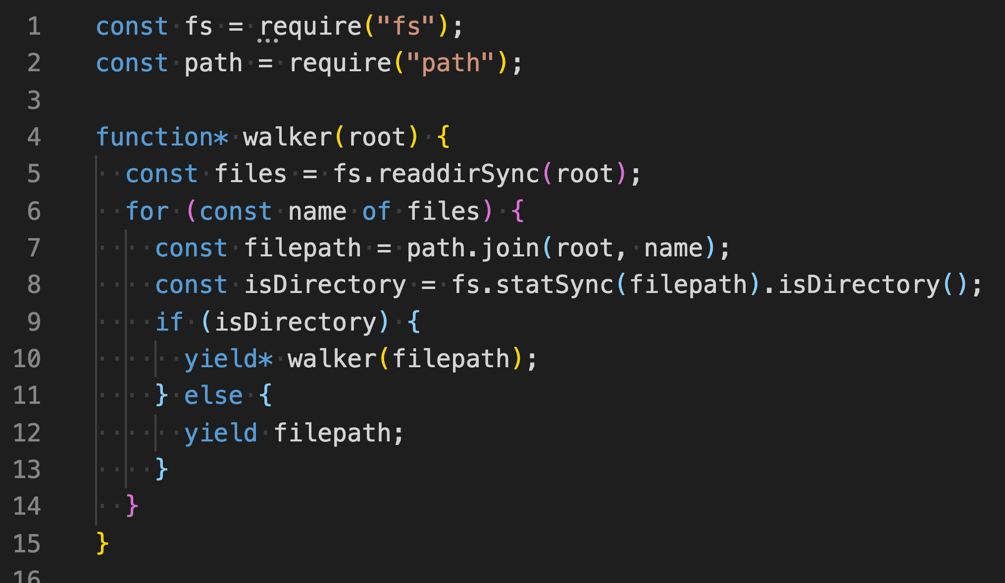In JavaScript (Node) which is fastest, generator function or a big