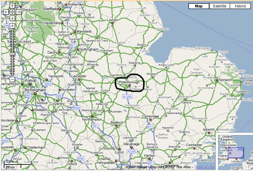 Peterborough Weather Watch Location