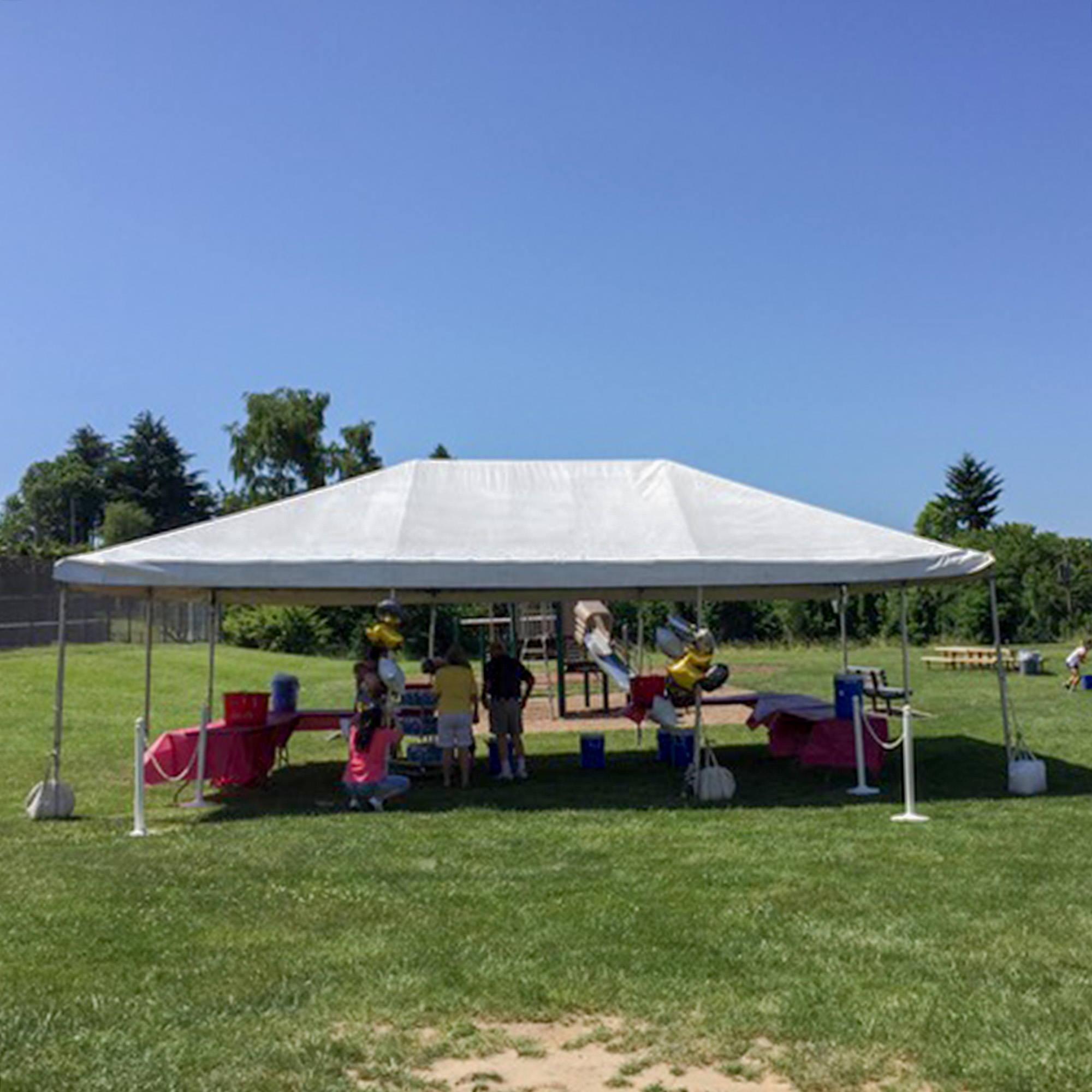 20x40 White Canopy Tent Peter Corvallis Productions Tent, Party