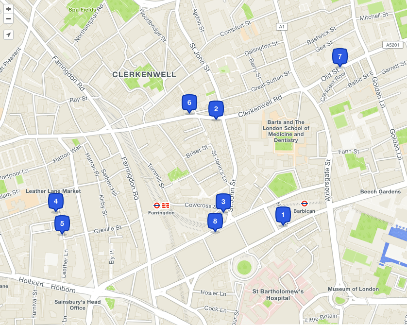 Best places for coffee in Farringdon Peter J Thomson