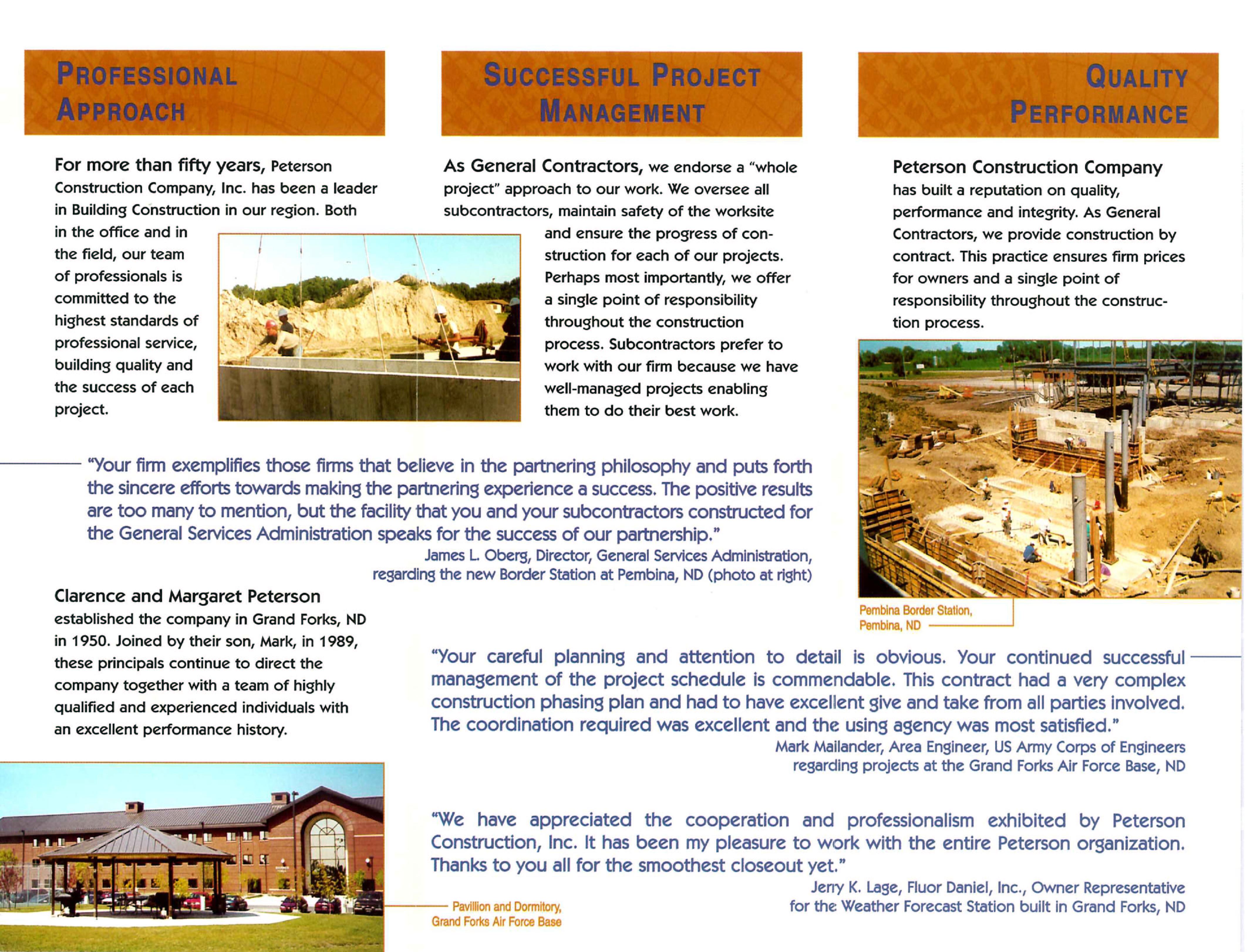 Peterson Construction Company, Inc.