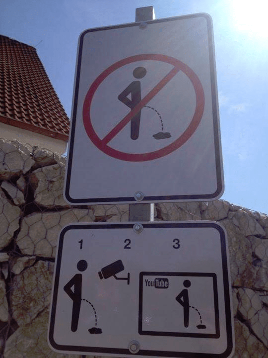 Clever Graphic to Stop Public Urination Yes, Urination Peter Ubel