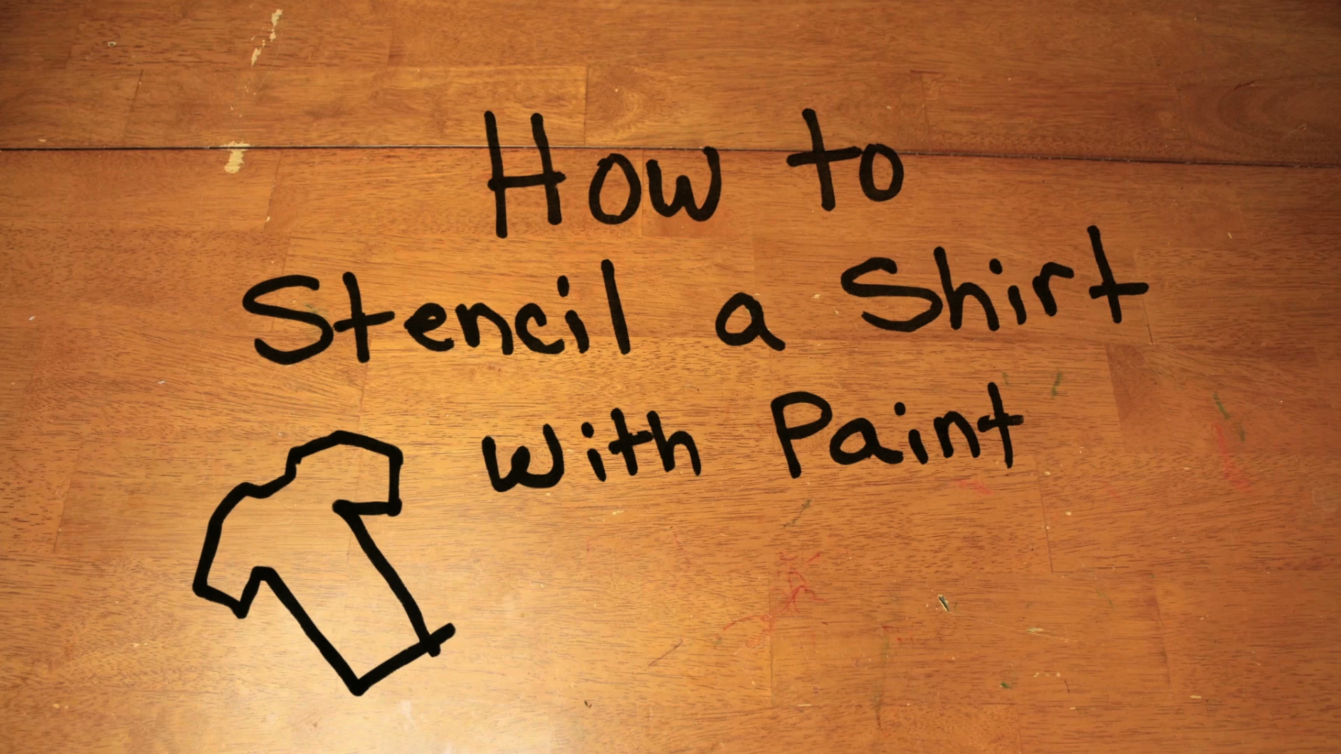 How to Stencil a Shirt with Paint Craft Fat & Crunchy
