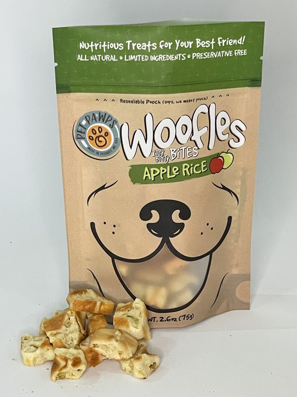 Apple Rice Woofles Itty Bitty Bites 2.6oz (75g)