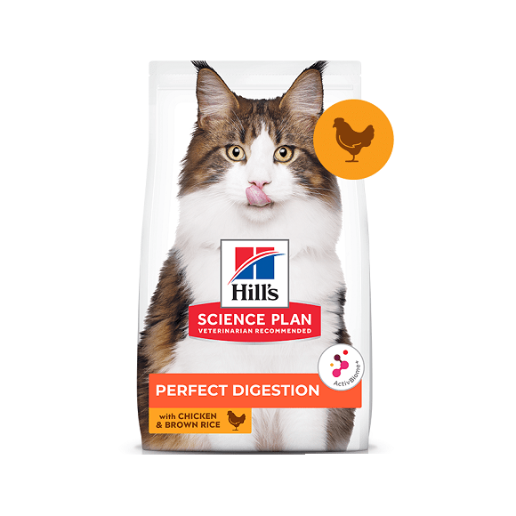 Hill’s Science Plan Perfect Digestion Adult 1+ Cat Food With Chicken