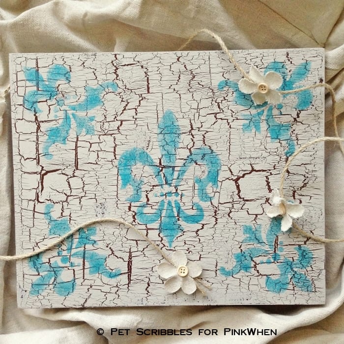 French Shabby Box (from an empty tea box) Garden Sanity by Pet Scribbles