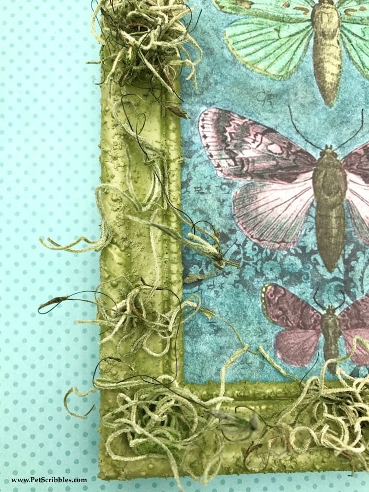 How to make a faux moss frame (with a kit!) Garden Sanity by Pet