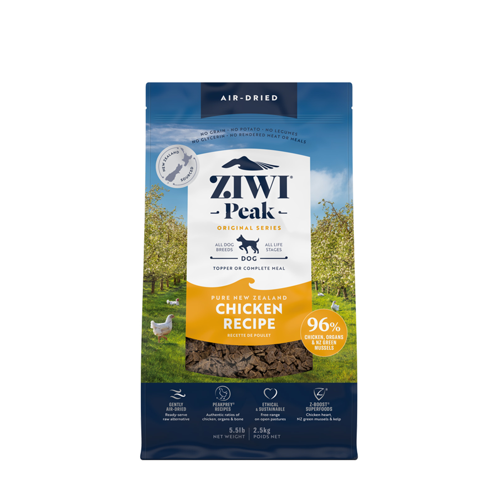 Ziwi Peak Air Dried Dog Food Free Range Chicken