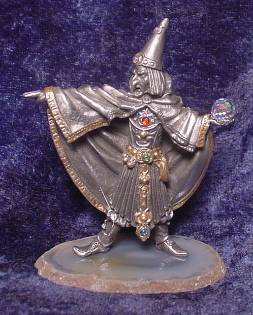 Pewter Wizard, Sorceress, and Witch Figurines