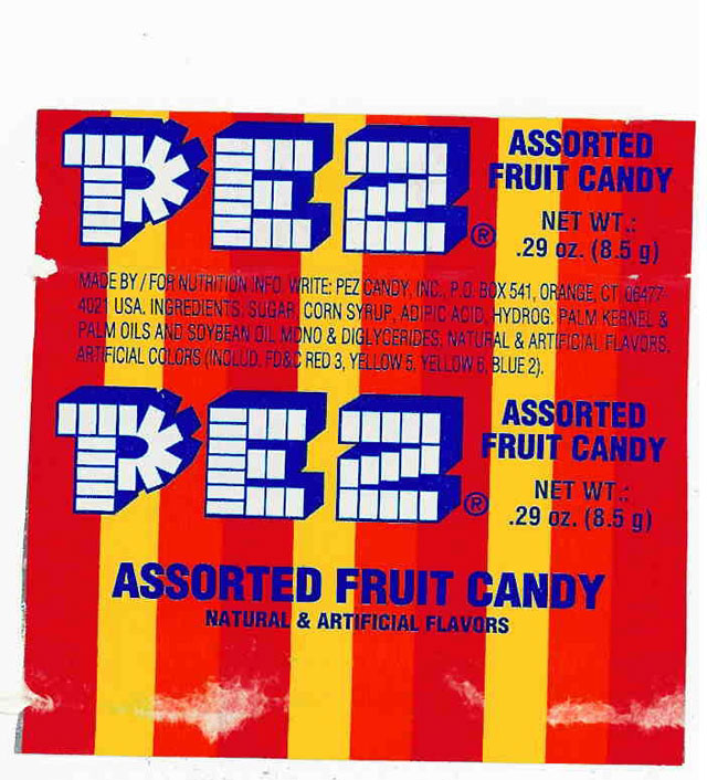 Charlie's PEZ Collection PEZ Candy Wrappers