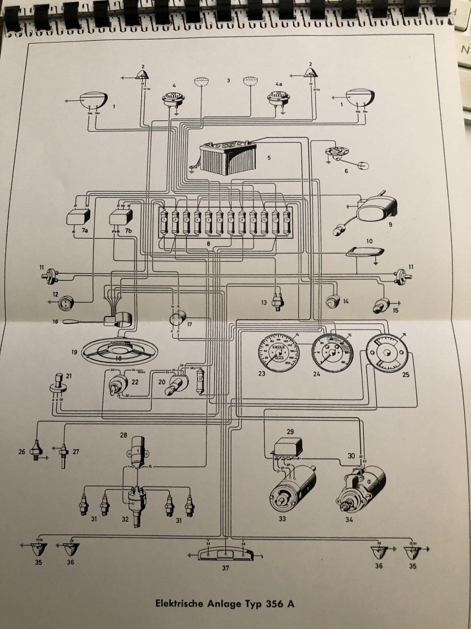 porsche 356 schaltplan Wiring Diagram