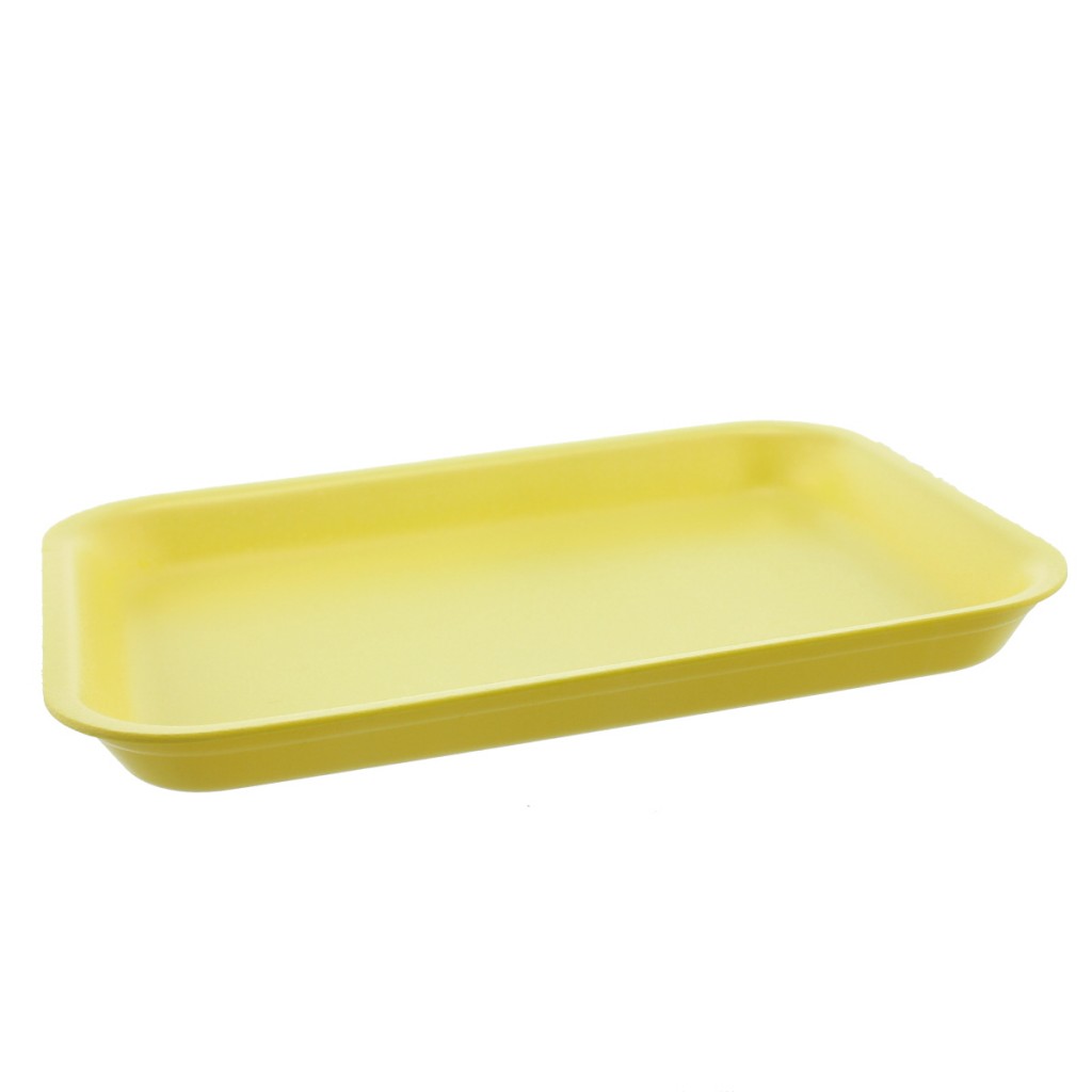 Poly Trays Yellow D18 L265 x W189 x D25mm per 250 Parkers Food