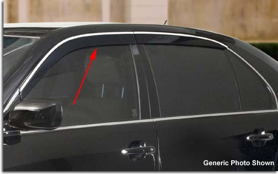 Auto Ventshade Ventvisor Deflector for 20072010 Cadillac Escalade PFYC