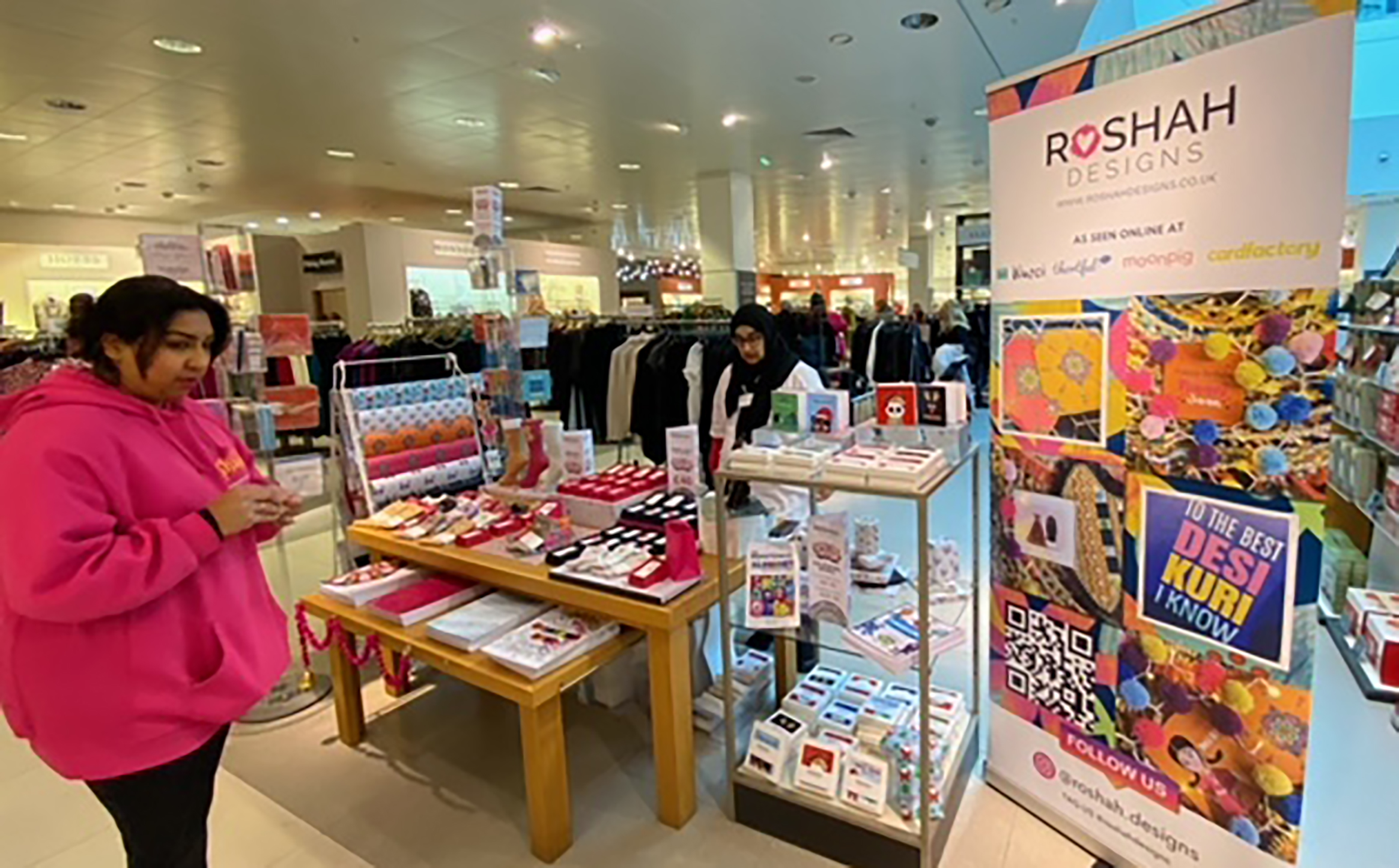 Roshah’s popping up at John Lewis PG Buzz