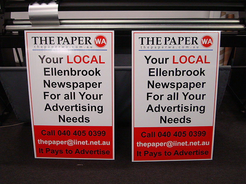 Promotional Signs Perth Graphics Centre