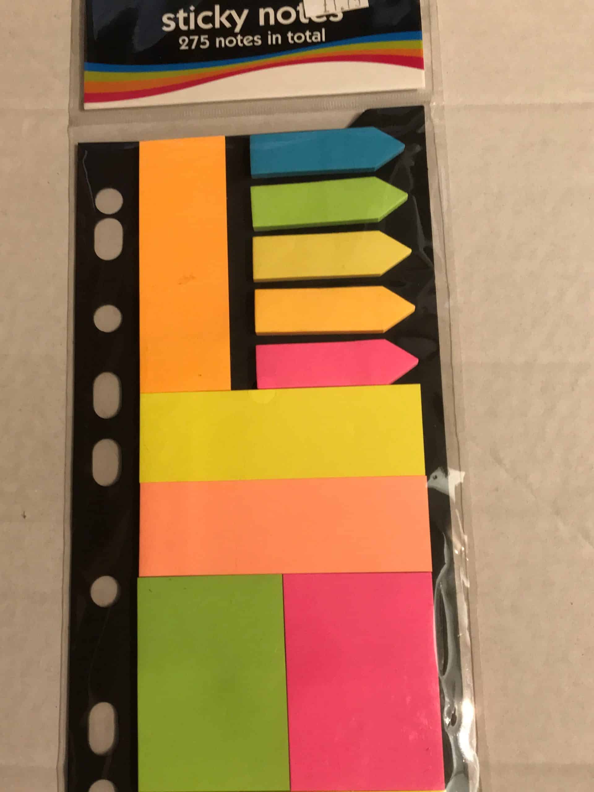 Sticky Notes Multi Pack, Assorted colours P&G Wells Booksellers