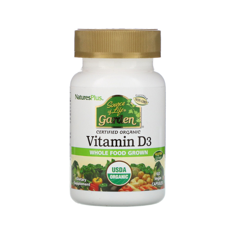 Natures Plus Source of Life Garden Vitamin D3 5.000iu 60veg.caps