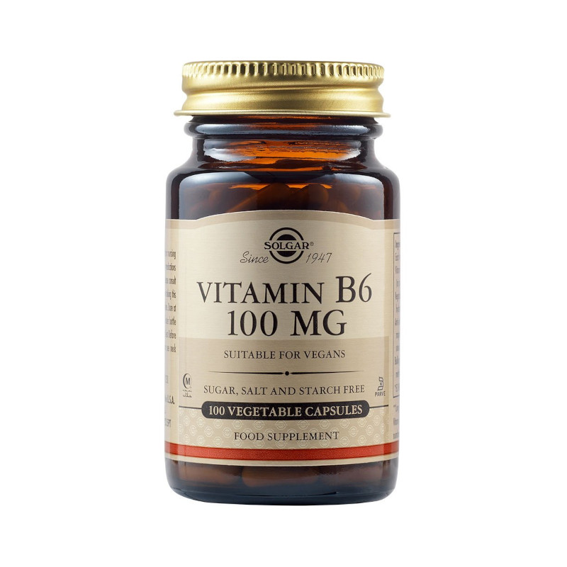 Solgar Vitamin B6 100mg 100Vegicaps
