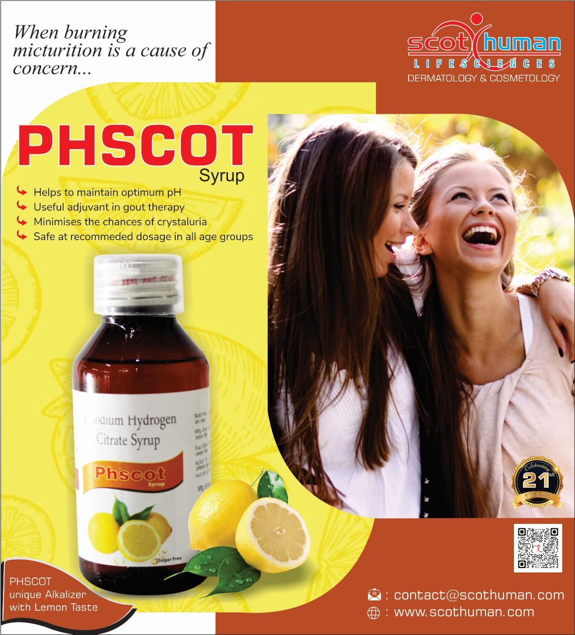 Phscot Calcium Hydrogen Citrate Syrup Pharma Drugs and Chemicals