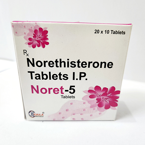 Noret 5 Norethisterone Tablets I.P. Bkyula Biotech