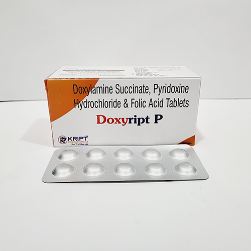 Doxyript P Doxylamine Succinate, Pyridoxine Hydrochloride & Folic
