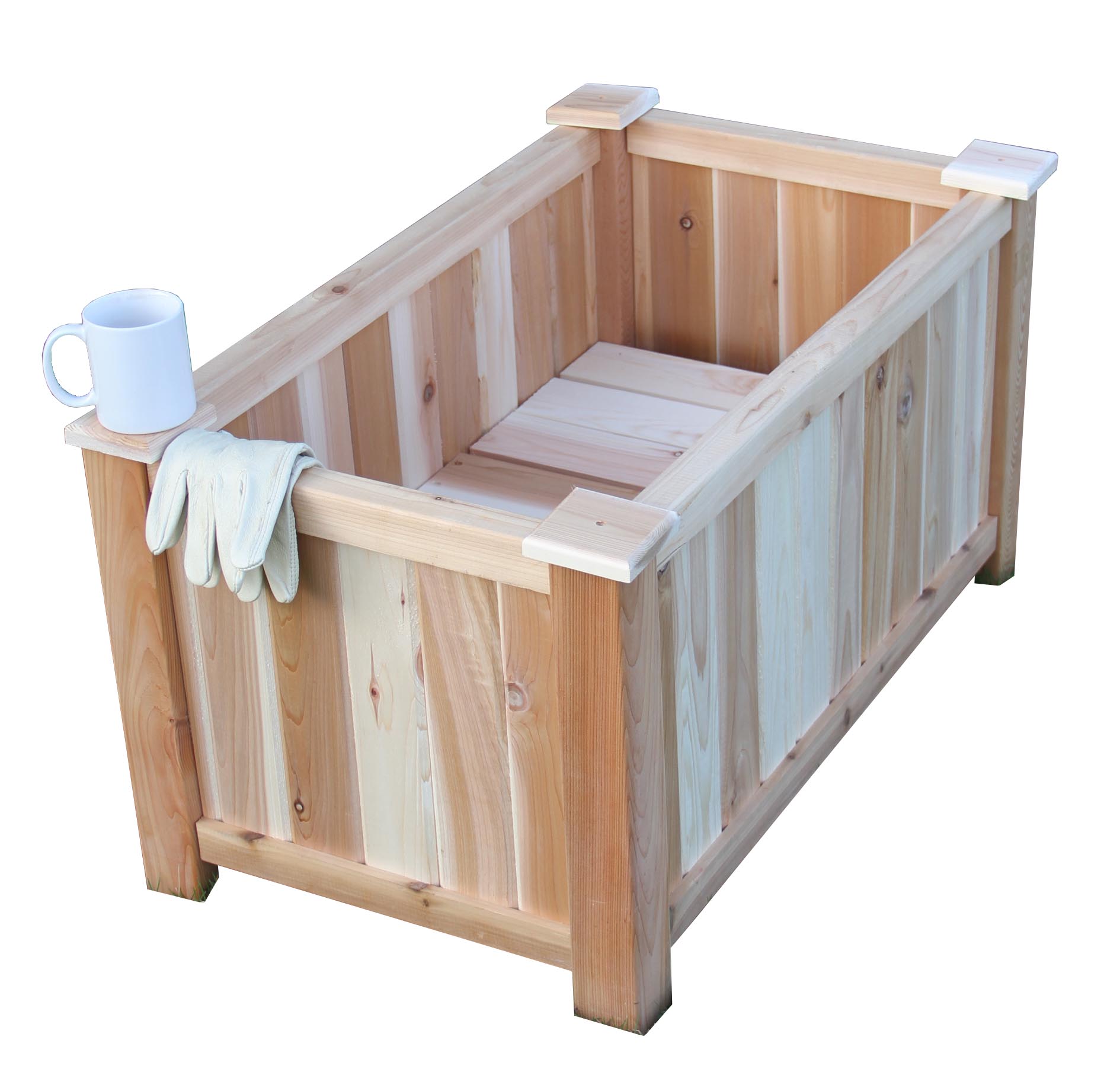 Rectangular Cedar Planter Pharmtec Corp
