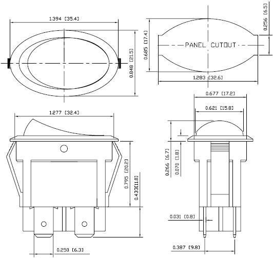 Phaseda LLC YSR9 Rocker switches