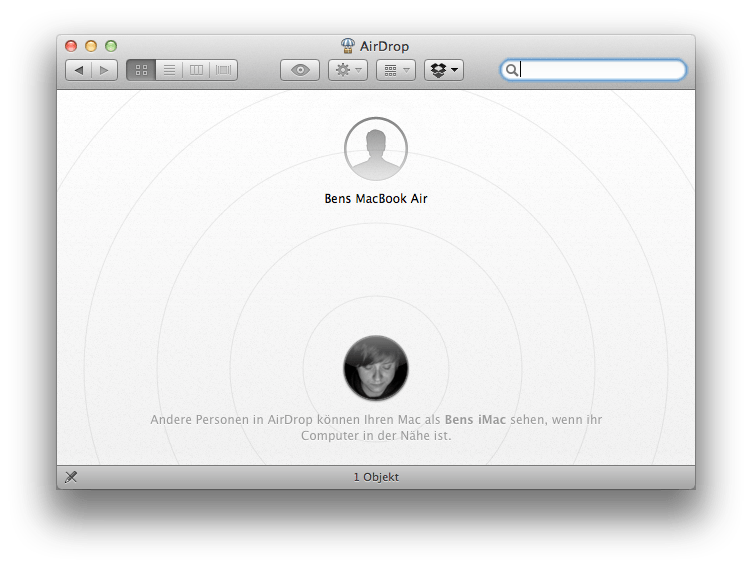 Neu in Mac OS X Lion AirDrop und wie man es aktiviert und benutzt!