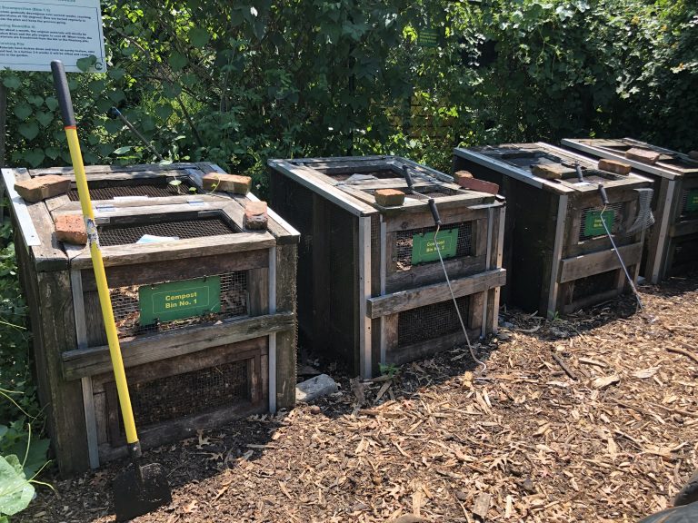 Composting Prospect Heights Community Farm