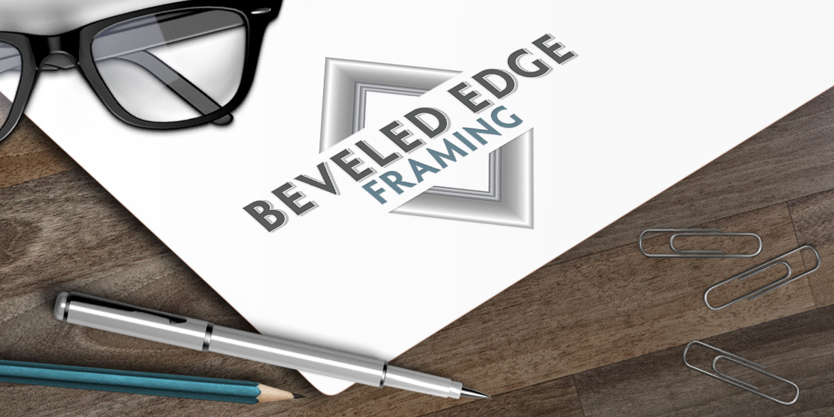 Beveled Edge Framing Logo Phete First Graphics