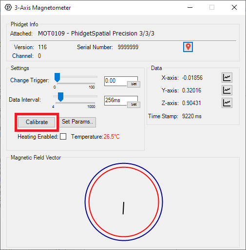Compass Calibration Phidgets Support