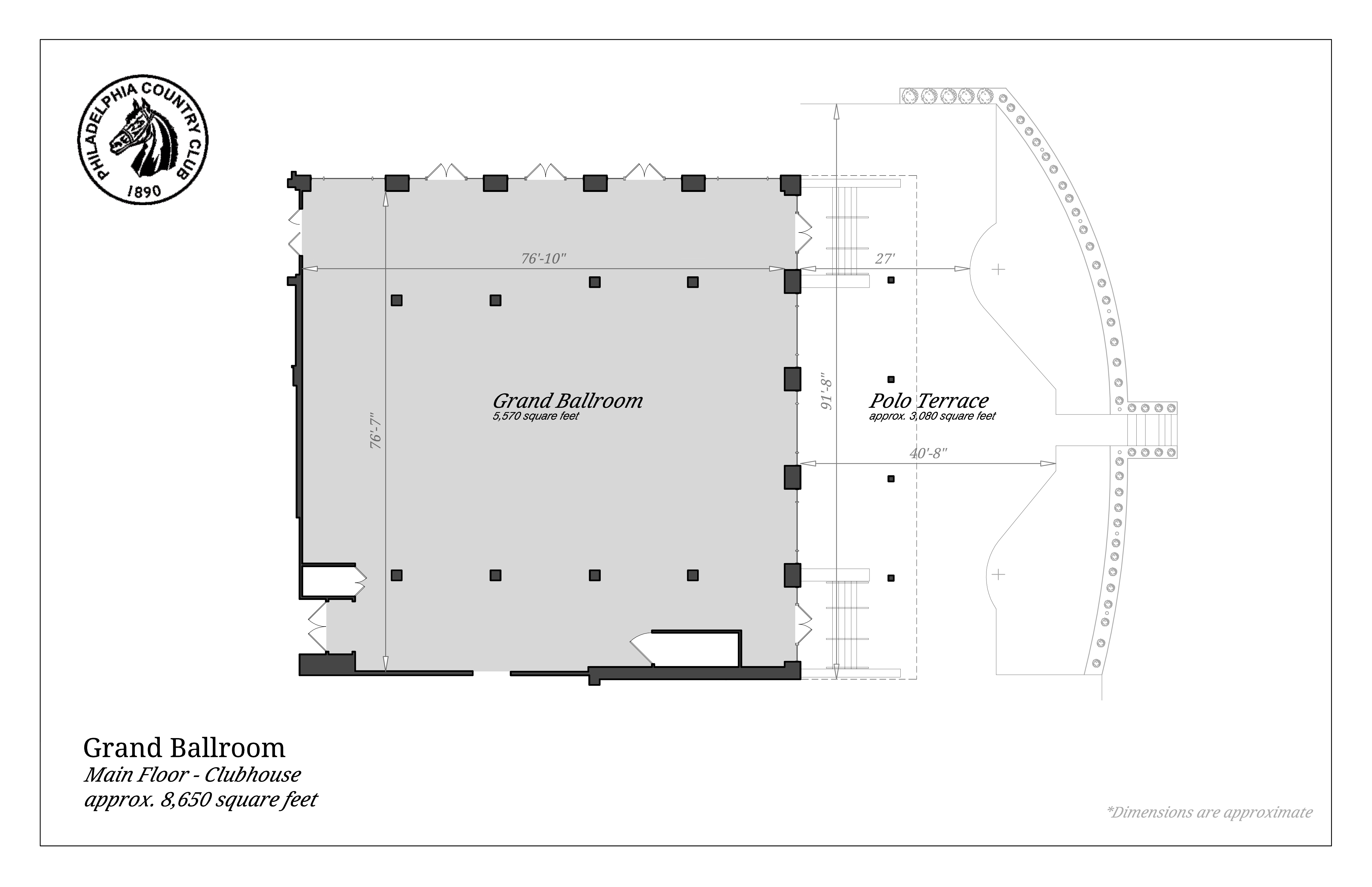 Philadelphia Country Club Ballroom & Polo Room