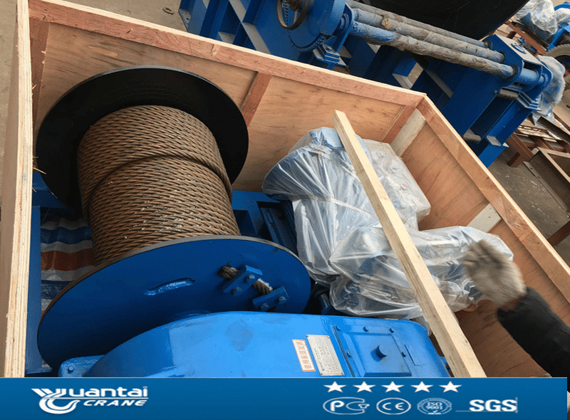 10 TON ELECTRIC WINCH WITH 100M 12 SETS SHIPPING TO VIETNAM