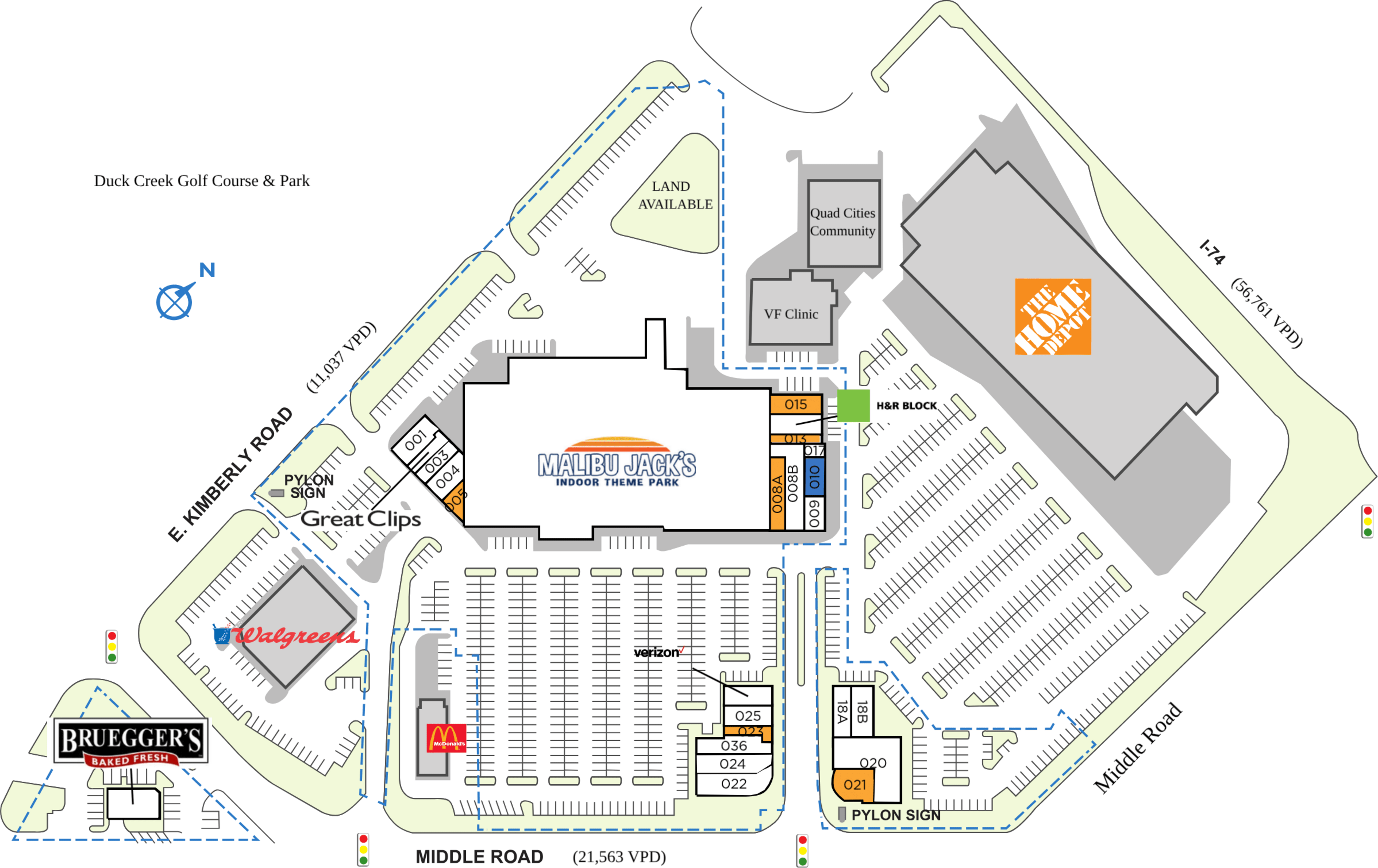 Retail Space for Lease in Bettendorf, IA Duck Creek Plaza PECO