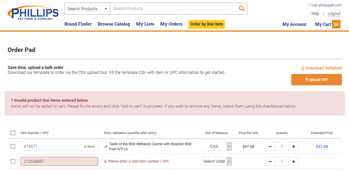 Phillips Ordering site Guide Phillips Pet Food & Supplies