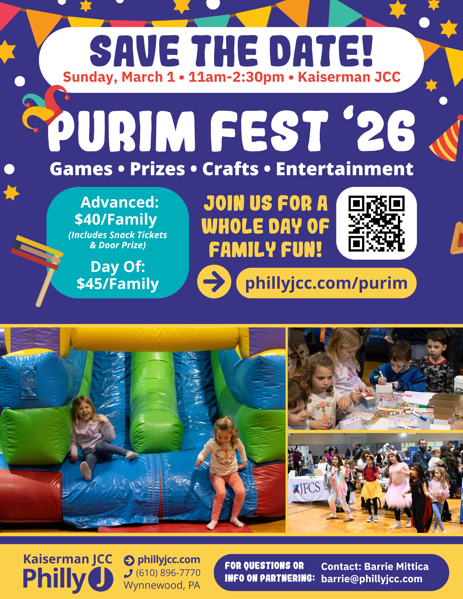 Purim Fest 2026 Philly J