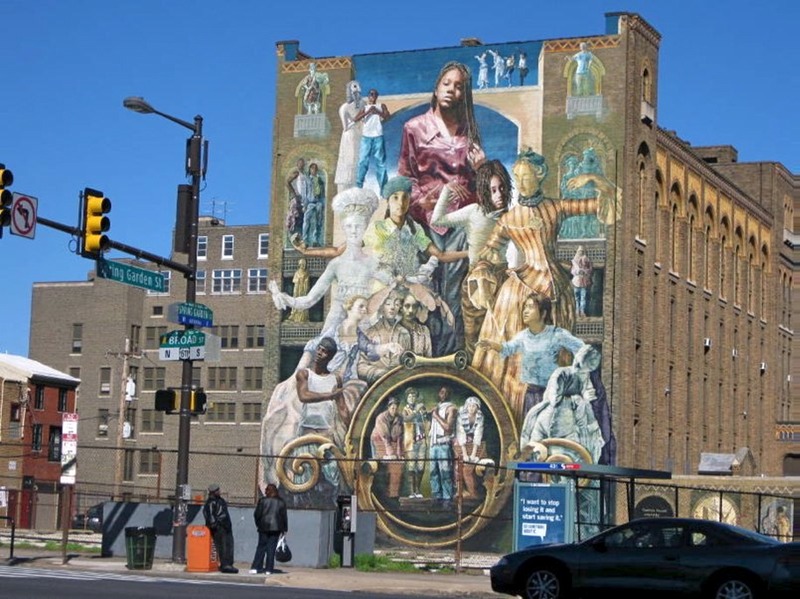 Murals Along Spring Garden St