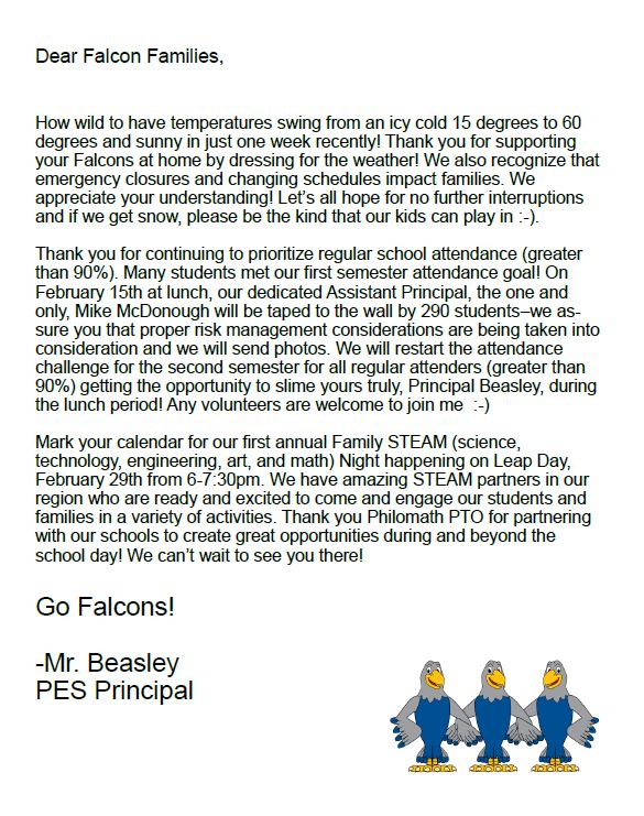 Principal's Message Philomath School District