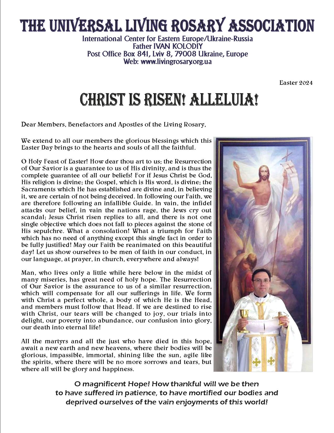 The Universal Living Rosary Association of Saint Philomena