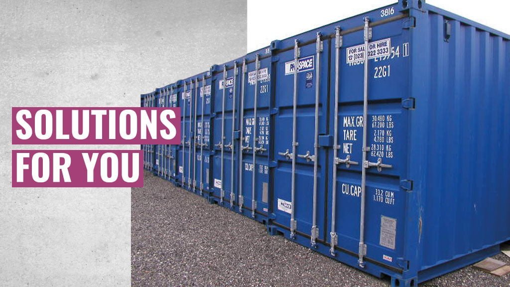 Selfstorage in Southampton & Wickham Philspace, Hampshire UK