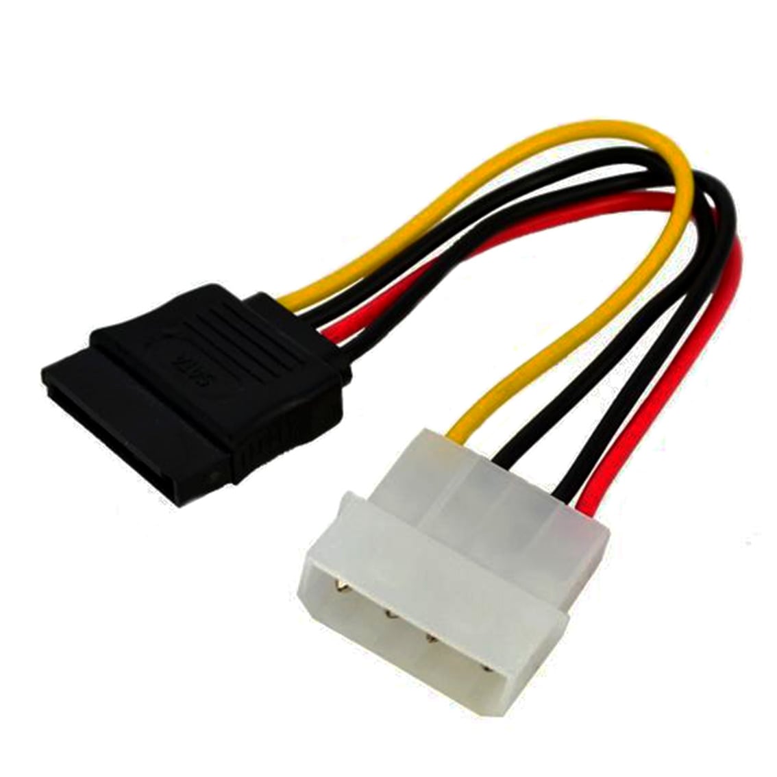 15 Pin SATA Female to Molex IDE 4 Pin Male Power Adapter Extension