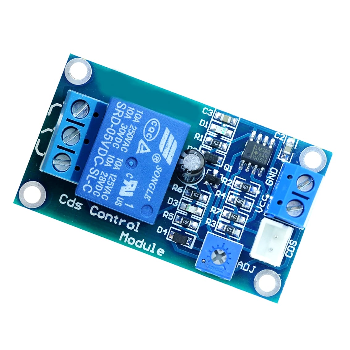 12V Light Sensor Photoresistor Relay Board Module XH
