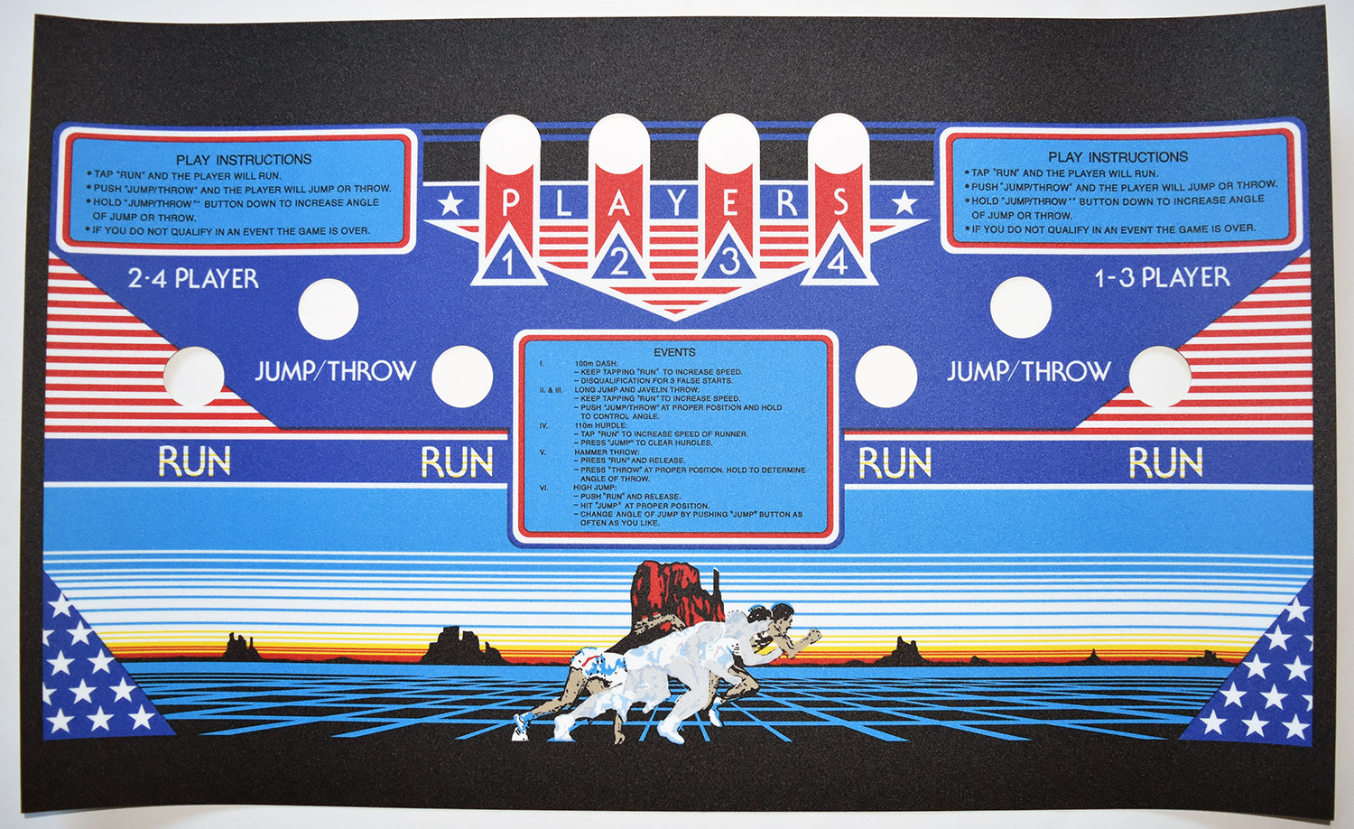 Track & Field Upright CPO Phoenix Arcade 1 Source for Screen
