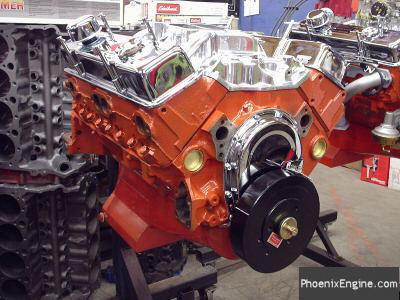 Chevy 327 Crate Engine 350HP Chevy Orange Complete Engine