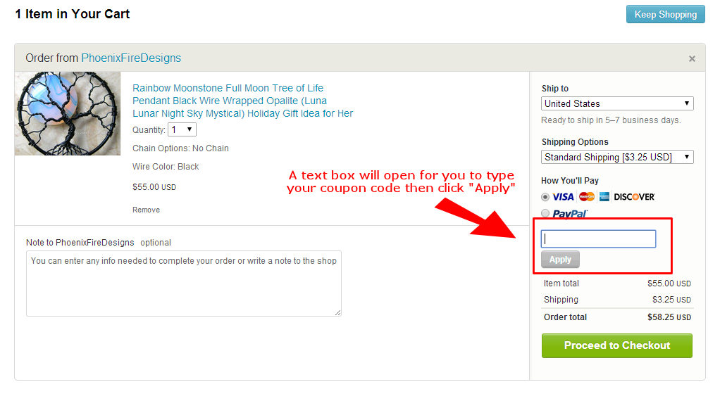 How to use coupon codes on Etsy PhoenixFire Designs The Blog