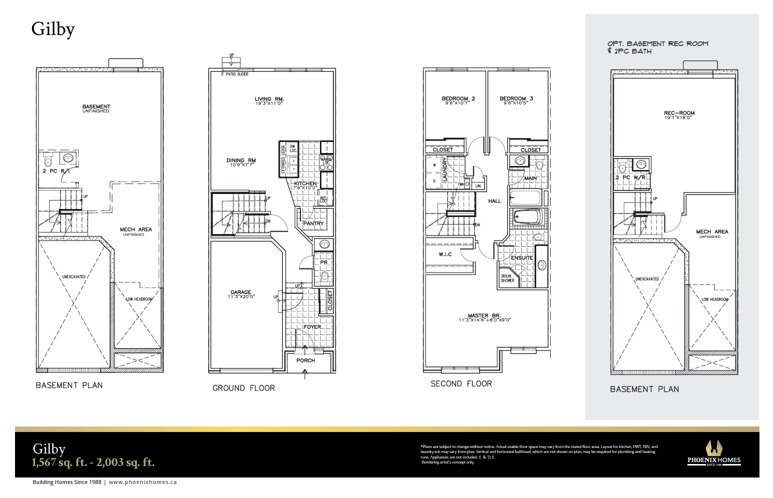 gilbyfloorplan Phoenix Homes